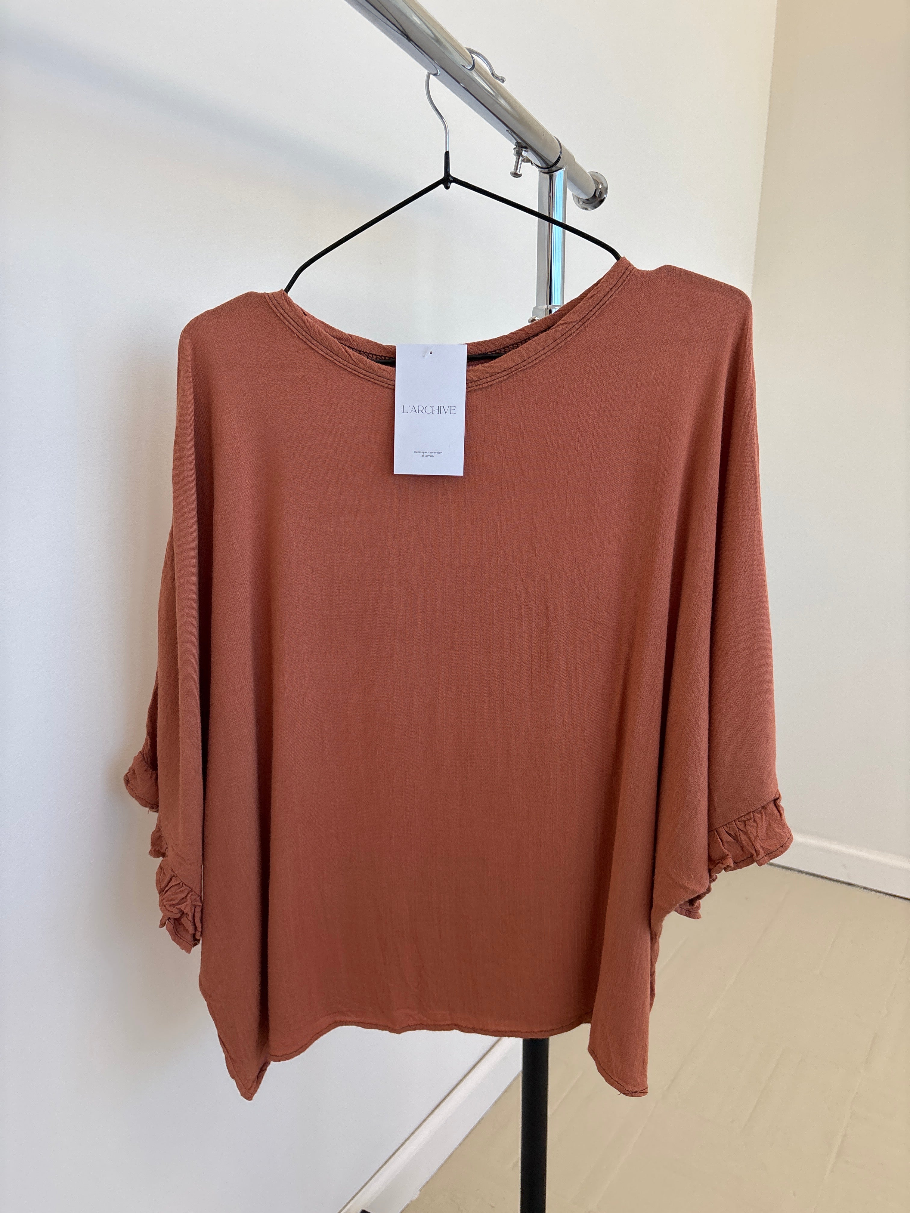 BLUSA MARRON