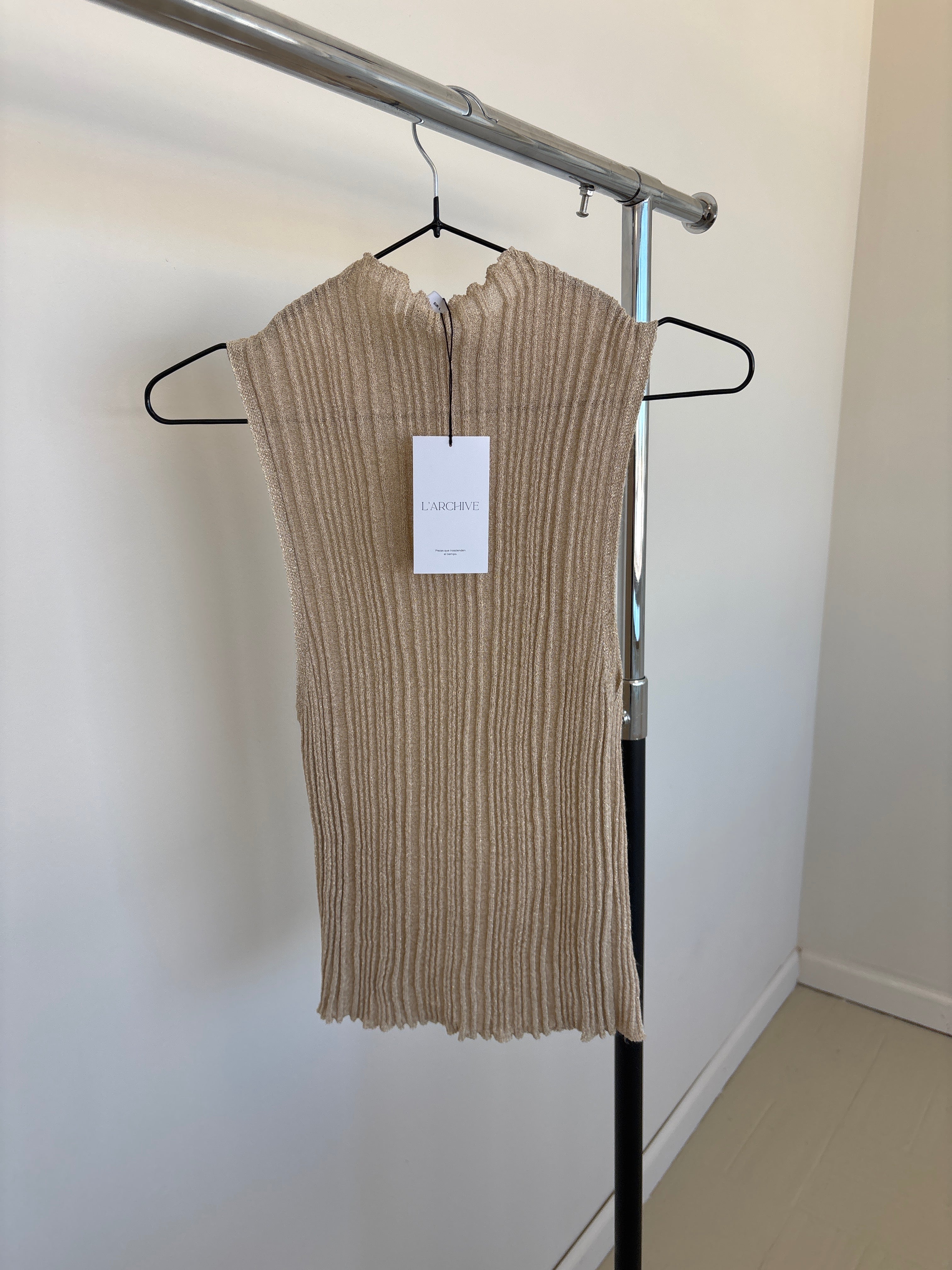 TOP ZARA DORADO LUREX