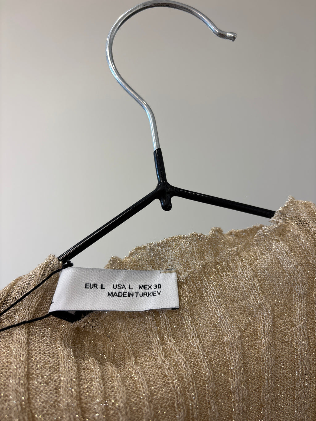 TOP ZARA DORADO LUREX