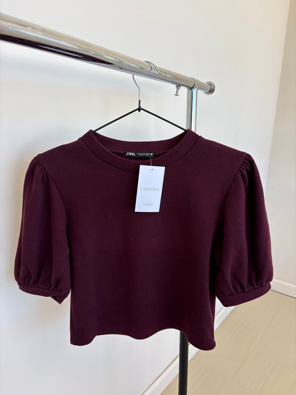 TOP ZARA BORDÓ