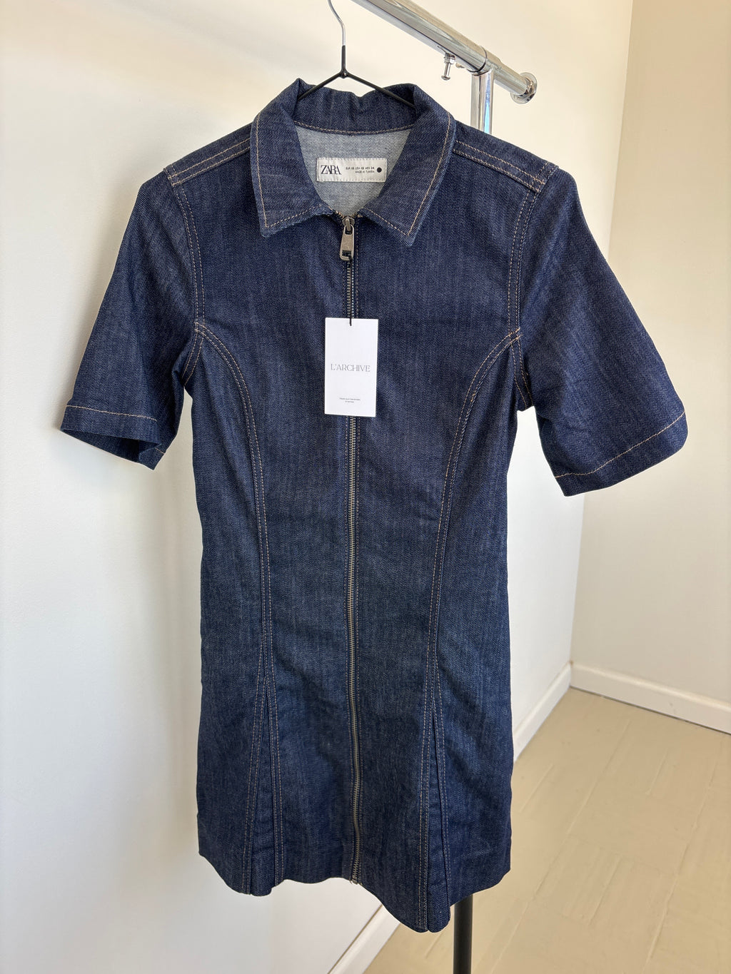 Vestido denim Zara