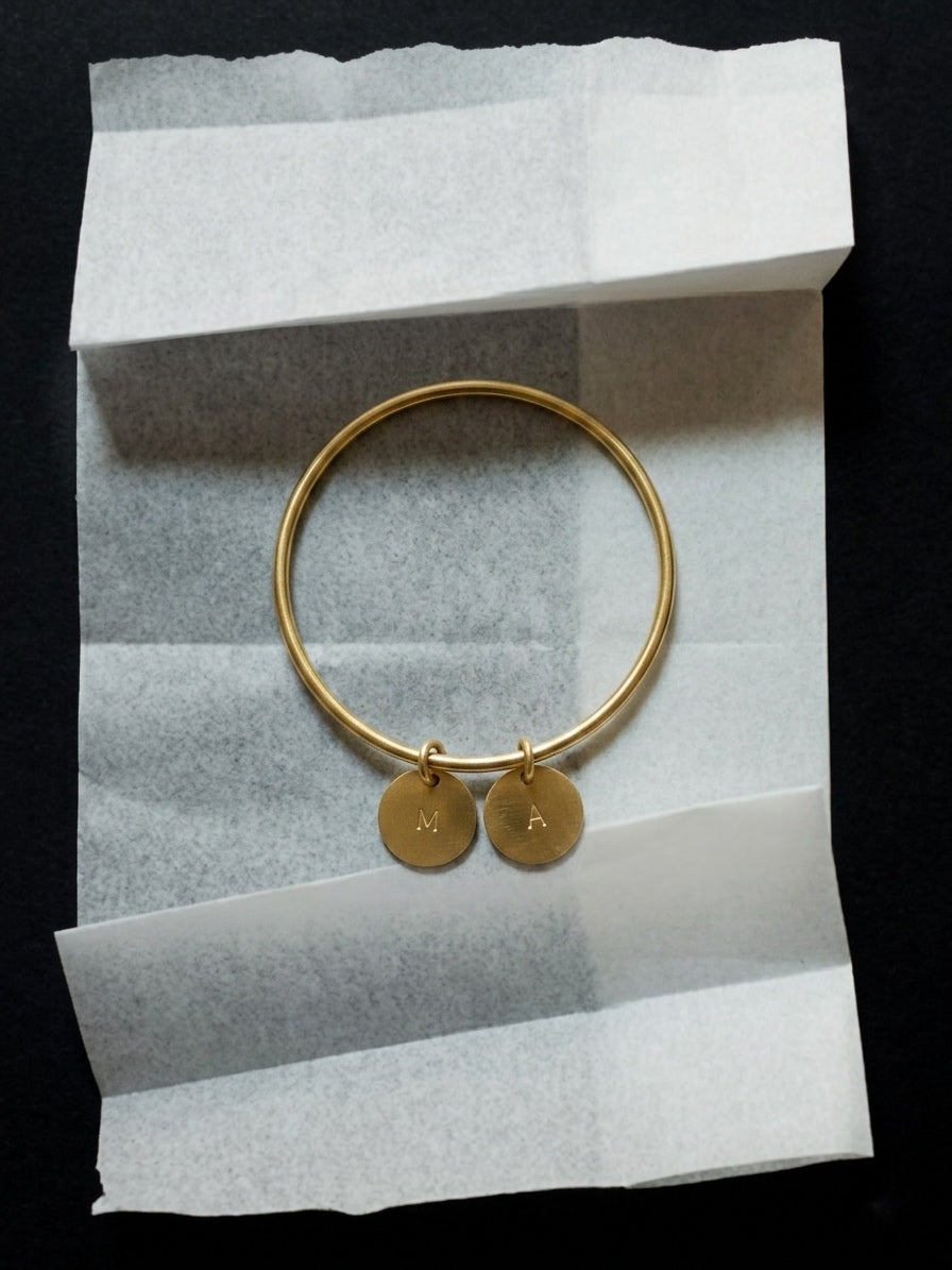 Brazalete Personalizado Iniciales Round