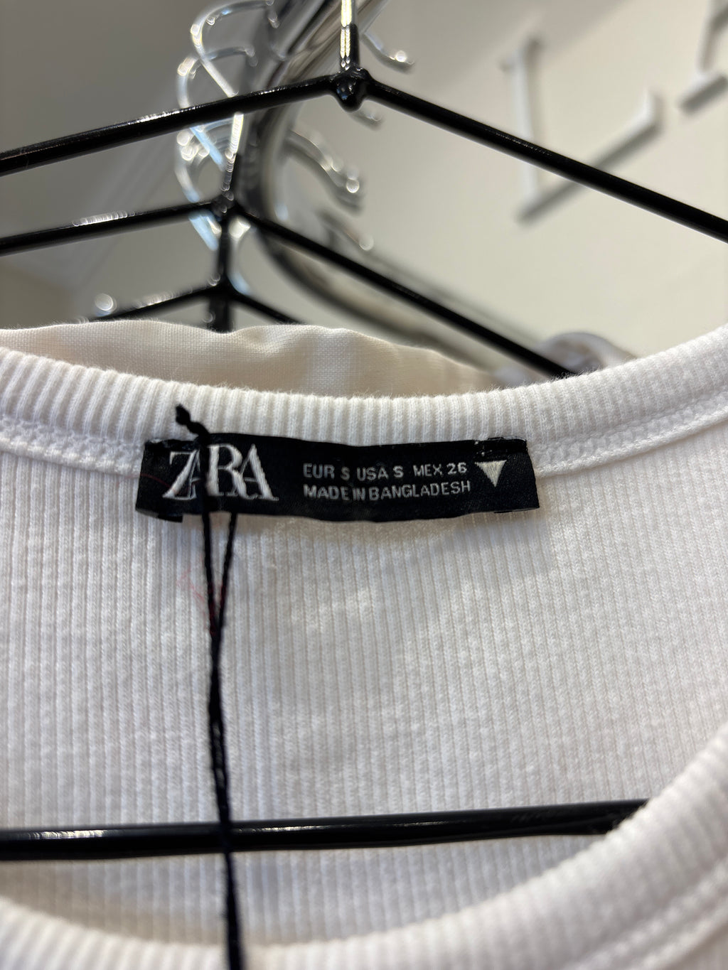TOP ZARA BLANCO