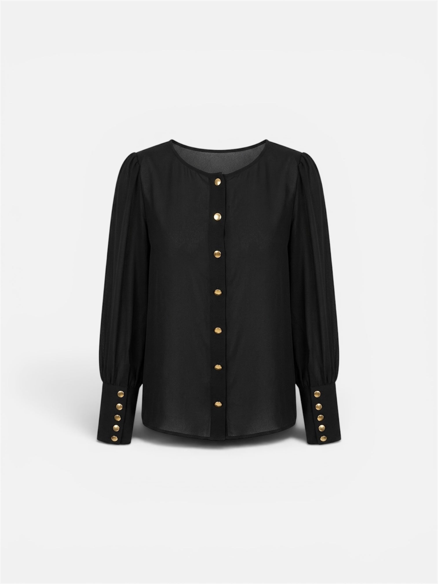 BLUSA NEGRA C/BOTONES