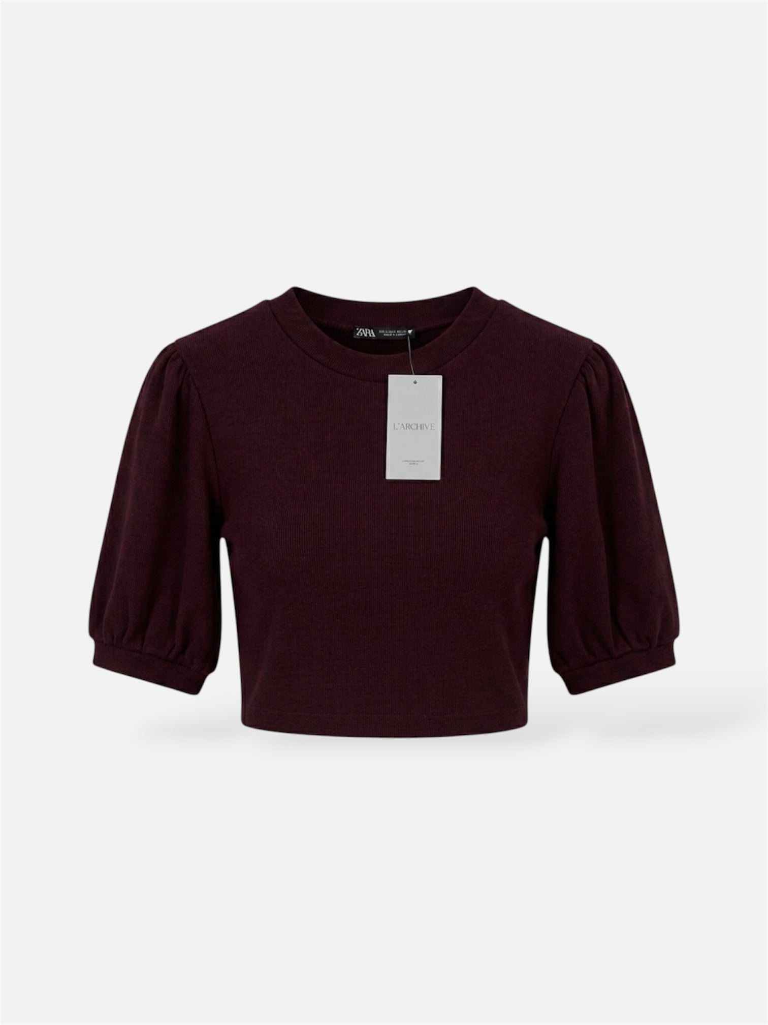 TOP ZARA BORDÓ