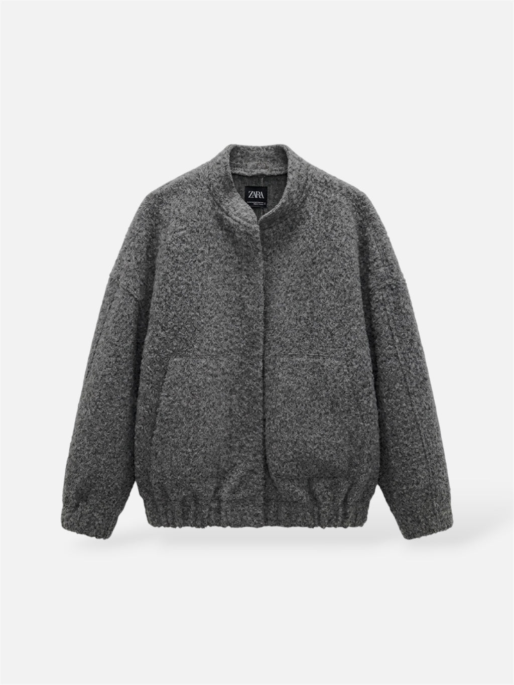 CAMPERA ZARA BOMBER GRIS