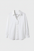 Camisa Mango algodón blanca