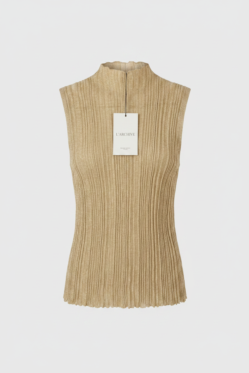 TOP ZARA DORADO LUREX