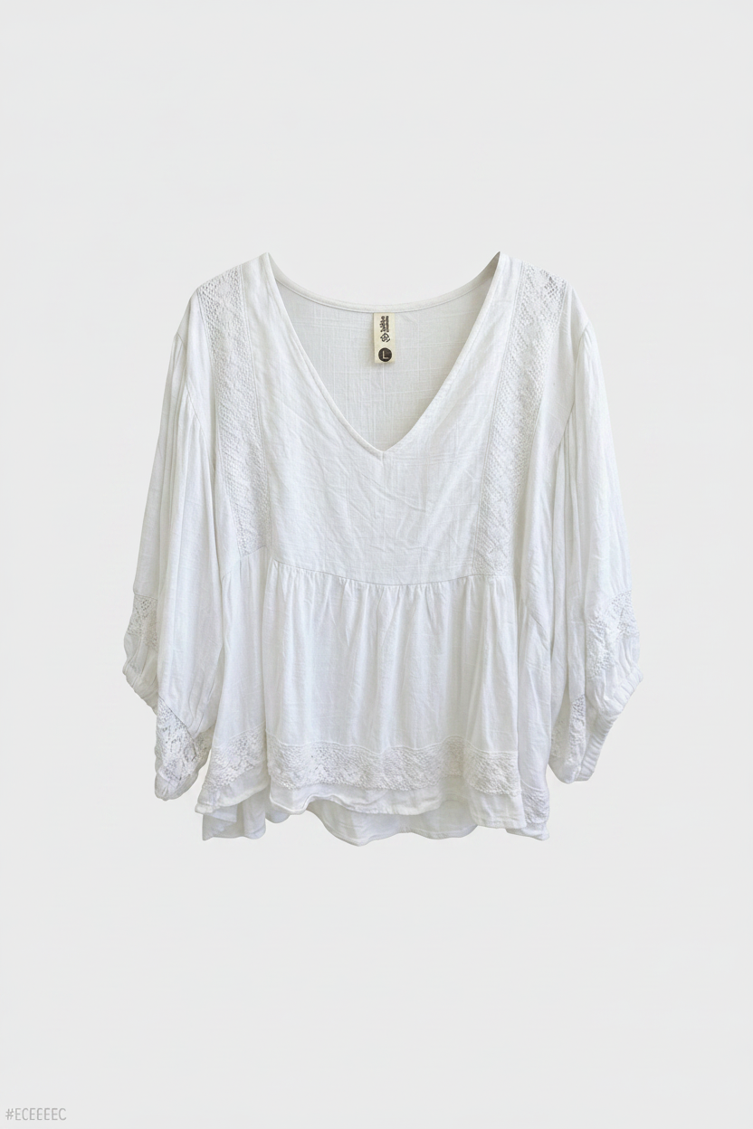BLUSA INDIAN BLANCA