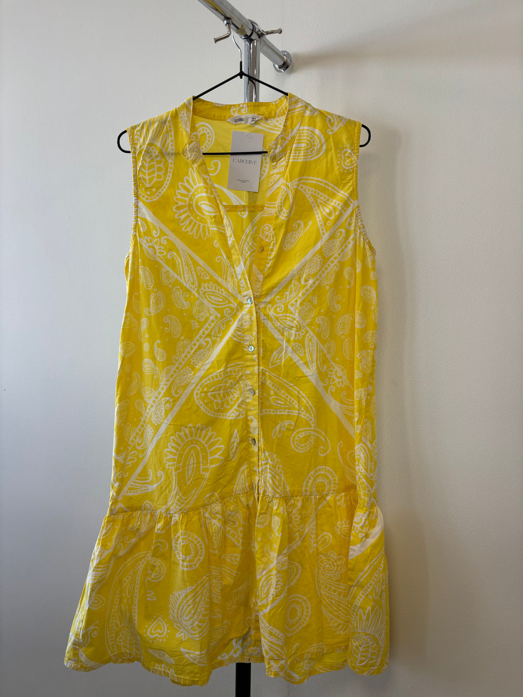 VESTIDO ESTAMPADO AMARILLO LOLITA