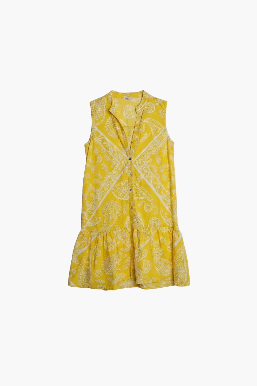 VESTIDO ESTAMPADO AMARILLO LOLITA