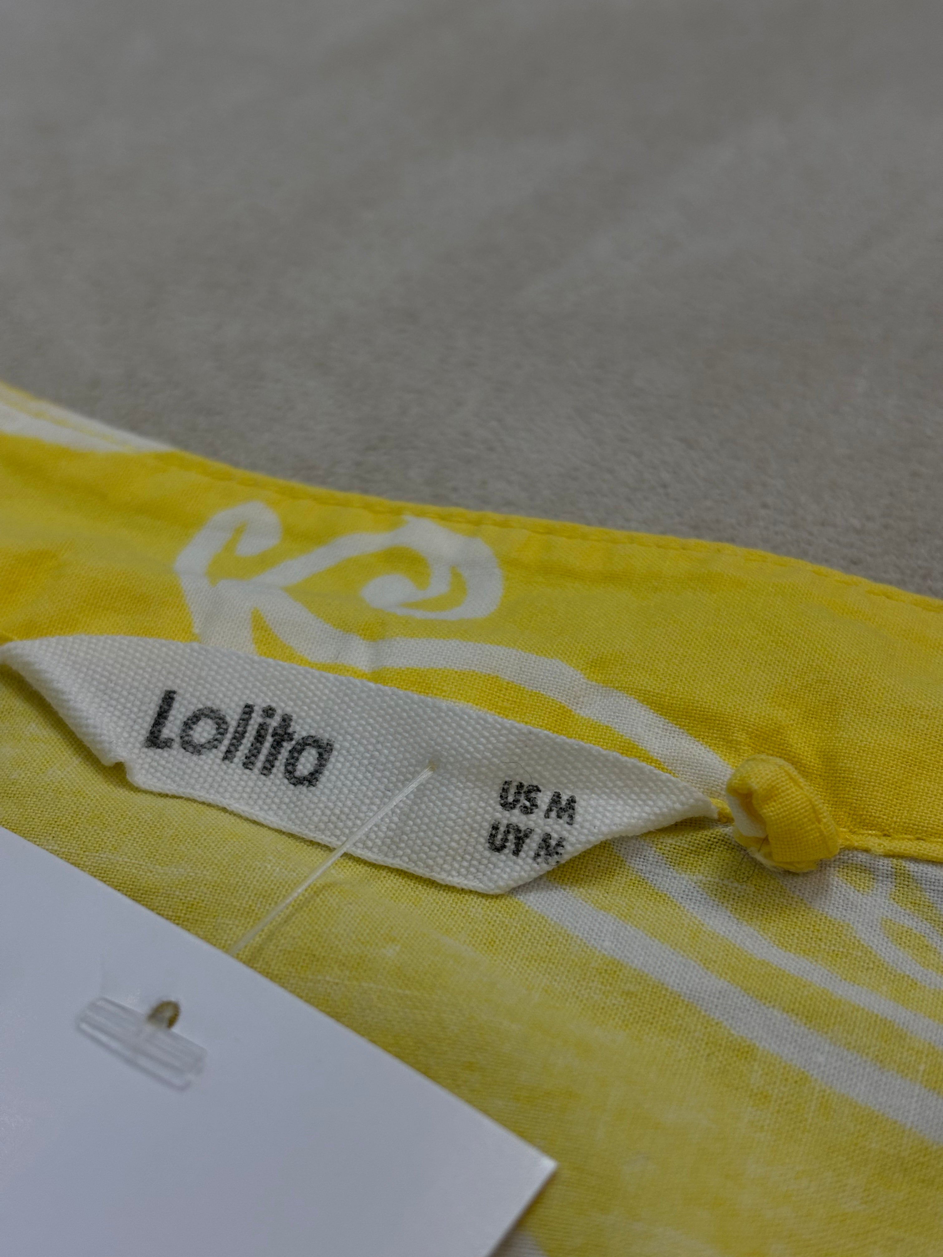 VESTIDO ESTAMPADO AMARILLO LOLITA
