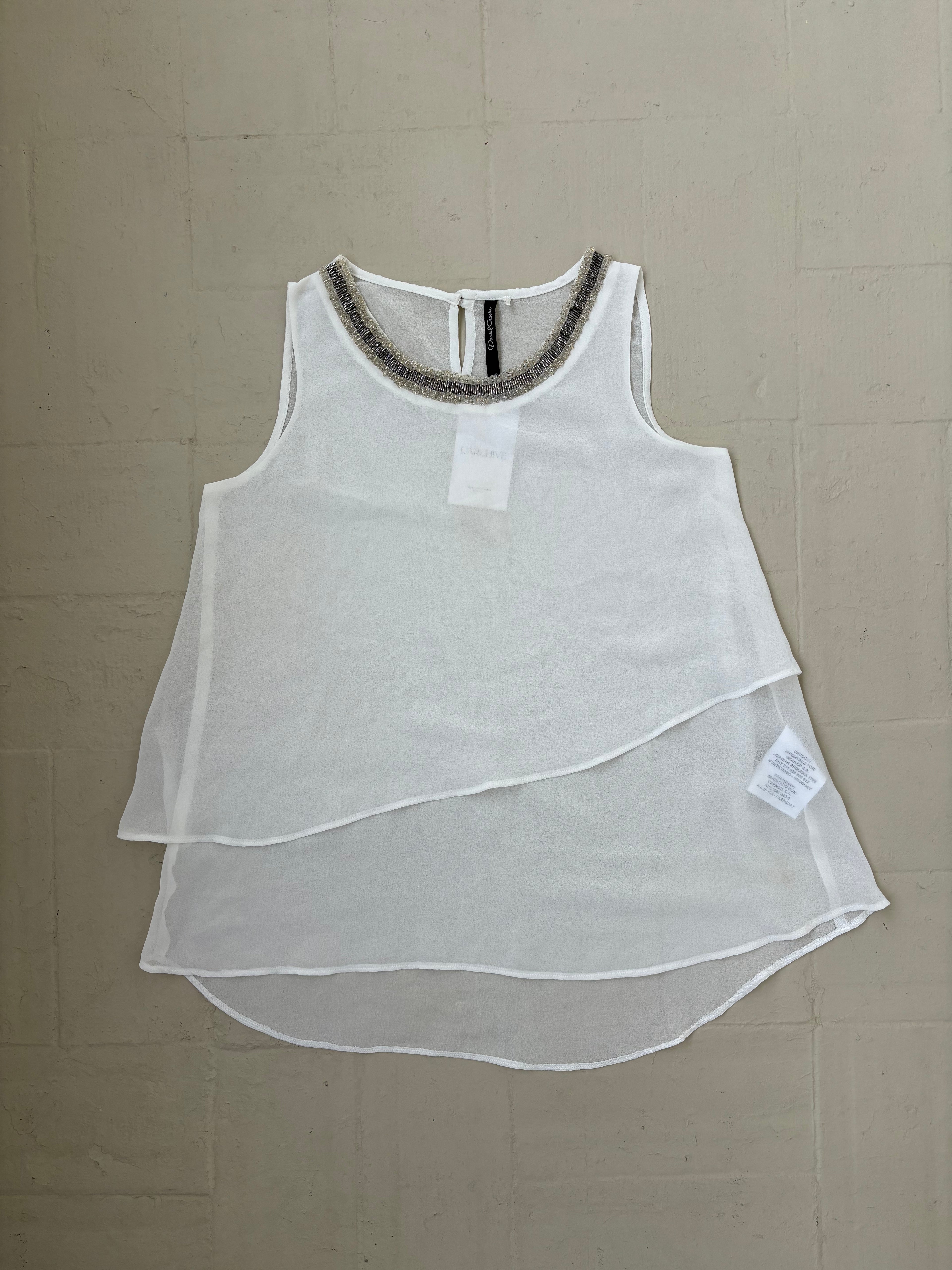 BLUSA DANIEL CASSIN BLANCA